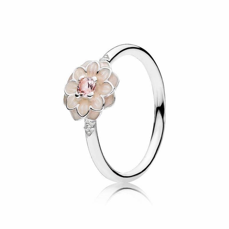 Pandora Australia Blooming Dahlia Stackable Ring - Sterling Silver | QOMPHS084